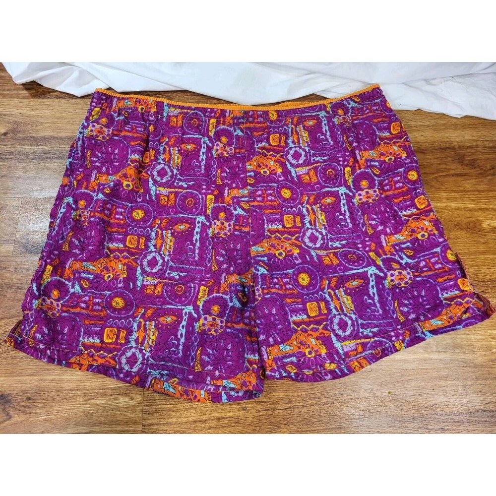 Vtge Weekends Beachwear Neon Pink Mens‎ Swim Trunks Size XL